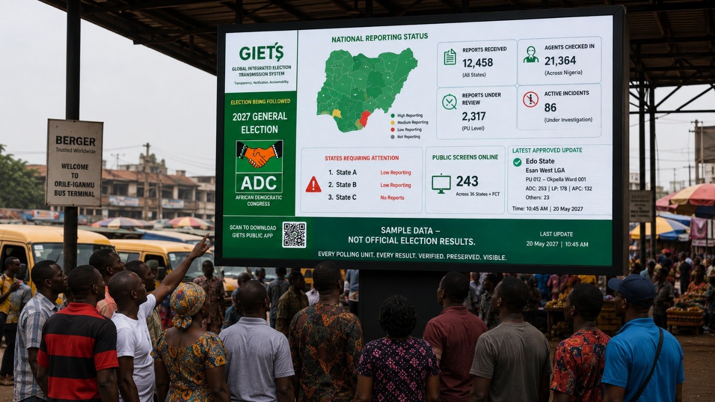 GLOBAL INTEGRATED ELECTION TRANSMISSION SYSTEM (GIETS), ADC SETS THE PACE FOR ELECTORAL INTEGRITY,LAUNCHES GIETS